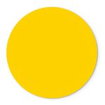 Painel Redondo Tema Amarelo Liso 