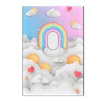 Painel Vazado Retangular Tema Arco Iris Infantil