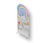 Capa Painel Romano Tema Arco Iris Infantil