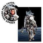 Painel Vazado Retangular Tema Astronauta