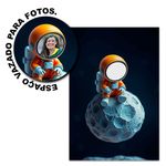 Painel Vazado Retangular Tema Astronauta 2