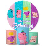 Trio Capas Cilindros + Painel Tema Baby Tube Veste Fácil