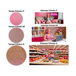 Trio Capas Cilindro Tema Barbie Plus Size