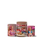 Trio Capas Cilindro Tema Barbie Plus Size