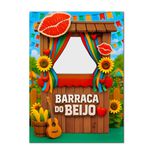 Painel Retangular Vazado Tema Barraca do Beijo 2