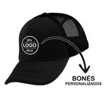 Boné Aba Curva Trucker Com Seu Logo