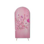 Capa Painel Romano Tema Borboleta Rosa