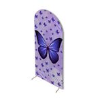Capa Painel Romano Tema Borboleta Roxa 
