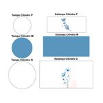 Kit Painel Cilindro Tema Borboleta Nova 2
