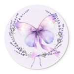 Painel Redondo Tema Borboletas Lilas