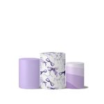 Trio Capas Cilindro Tema Borboletas Lilas
