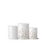 Trio Capas Cilindros Tema Borboletas Pasteis 