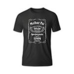 Camiseta Premium Preta Melhor Pai 