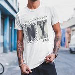 Camiseta Premium Brooklyn Branca