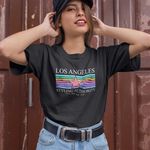Camiseta Premium Los Angeles Preta