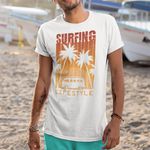 Camiseta Premium Surfing Lifestyle Branca