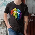 Camiseta Premium Lgbt Boca Preta