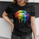 Camiseta Premium Lgbt Boca Preta