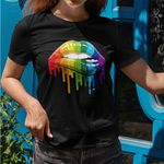 Camiseta Premium Lgbt Boca Preta