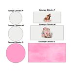 Kit Painel Cilindro Tema Cavalo Floral 2