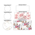 Kit Painel Cilindro Tema Chá 8