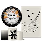 Trio Capas + Painéis Casado Tema Chá De Cozinha