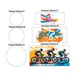 Trio Capas Cilindro Tema Ciclista 