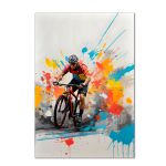 Painel Retangular Tema Ciclista 