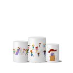 Trio Capas Cilindro Tema Crianças