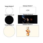 Kit Painel Cilindro Tema Cristianismo