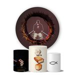 Kit Painel Cilindro Tema Cristianismo
