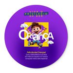 Painel Redondo Tema Dia das Crianças 10 Veste Facil C/ Elástico