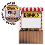 Painel Vazado Retangular Tema Drinks