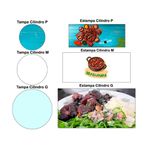 Trio Capas Cilindro Tema Feijoada