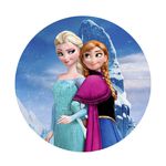 Painel Redondo Abre Fácil Tema Frozen Princesa