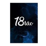 Kit Casado Veste Fácil Trio de Capas Cilindros + Painel Redondo + Painel Retangular Tema O famoso 18tão Azul