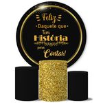 Trio Capas Cilindros + Painel Veste Fácil Anivesário