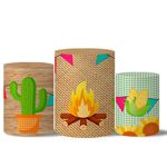 Trio Capas Cilindros Tema Arraia