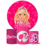 Trio de Capas Cilindros + Painel Veste Fácil Tema Barbie 3