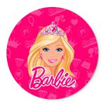 Painel Redondo Veste Fácil C/ Elástico 1,50x1,50 Tema Barbie 3