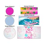 Trio Capas Cilindros + Painel Veste Fácil Barbie 9
