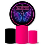 Trio Capas Cilindros + Painel Veste Fácil Black Pink 2