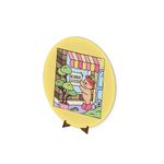 Painel Redondo 50x50 Veste Fácil Bobie Goods Amarelo