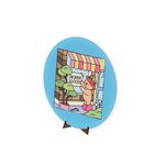 Painel Redondo 50x50 Veste Fácil Bobie Goods Azul