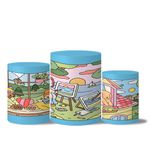 Trio Capas Cilindros Veste Fácil Bobbie Goods Azul