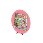 Painel Redondo 50x50 Bobie Goods Rosa