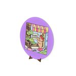 Painel Redondo 50x50 Veste Fácil Bobie Goods Roxo