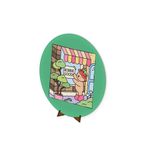 Painel Redondo 50x50 Veste Fácil Bobie Goods Verde