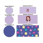 Trio de Capas Cilindros + Painel Veste Fácil Tema Cacau Haxkar 2