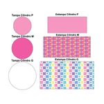 Trio de Capas Cilindros + Painel Veste Fácil Tema Cacau Haxkar 3